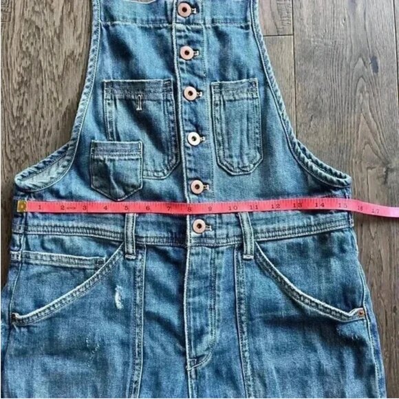 Anthropologie Pilcro Painter Denim Overalls Jumpsuit Size 26 Blue NWOT - Picture 6 of 8
